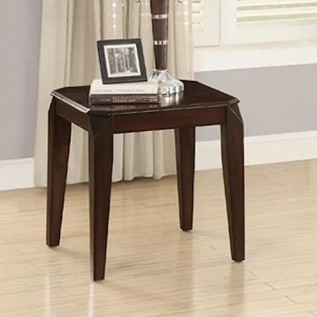 End Table with Clipped Corners